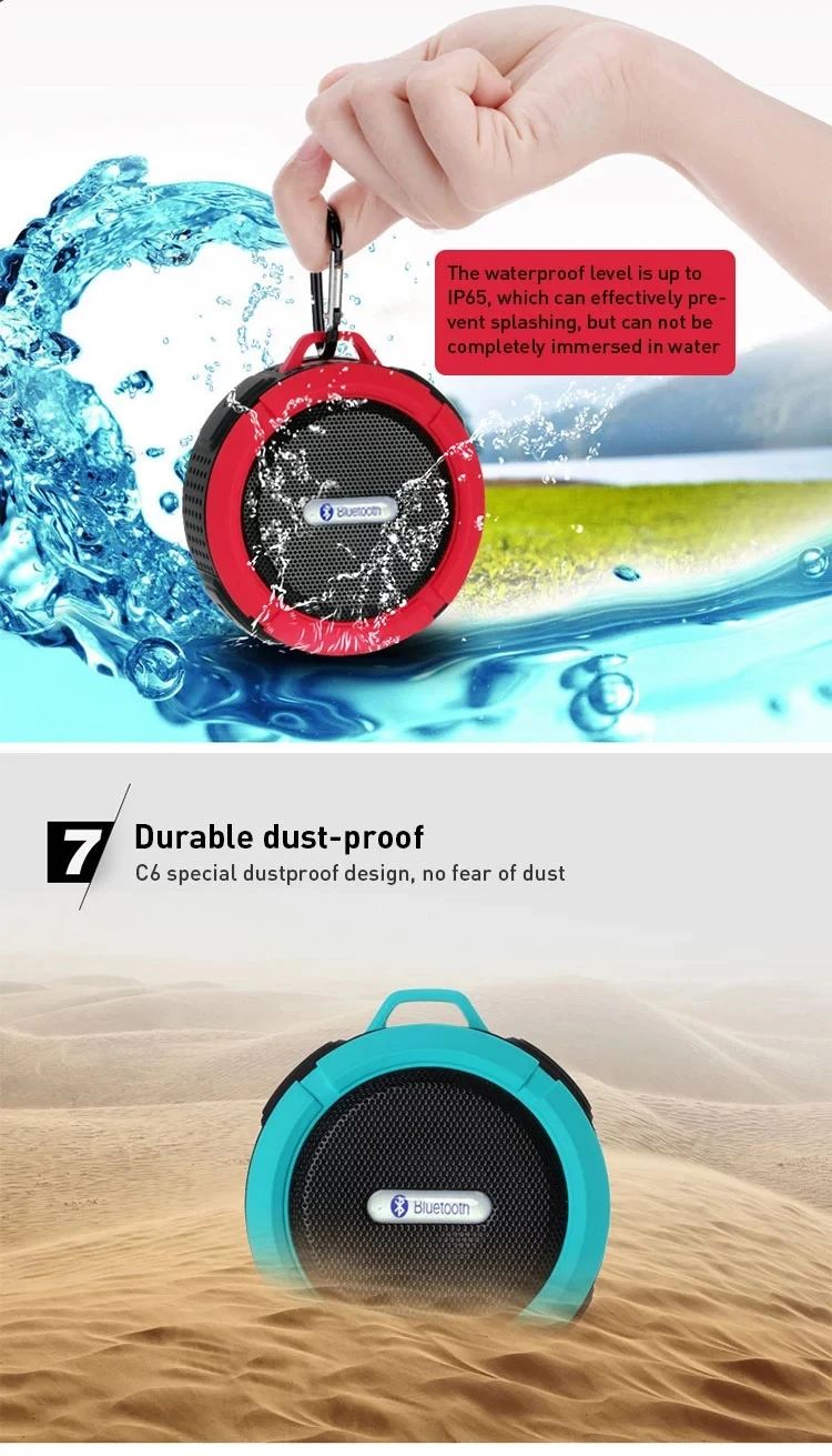Waterproof for Bluetooth Speaker Round Outdoor Mini Portable Blue tooth Speaker - ANKUX.COM
