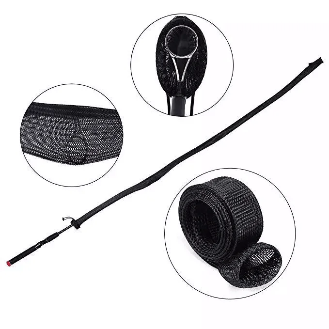 Wholesaler Expandable Outdoor Fishing Rod Sleeves Socks With Silk