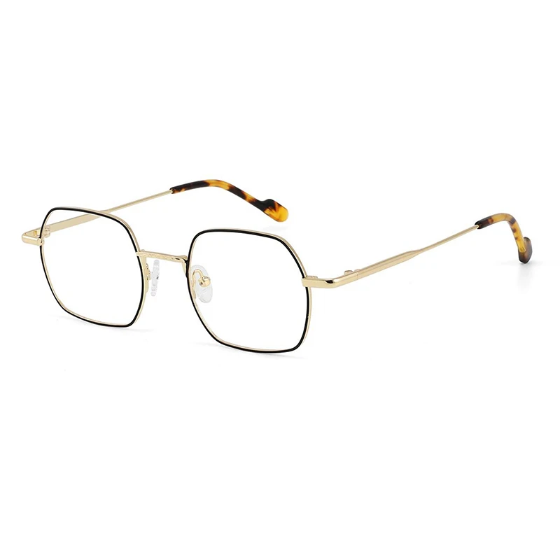 GL9142 High-Quality Fancy Oversized Hexagonal Metal Frame Glasses Unisex Fashion Geometric Design Eyeglasses_voghion.com