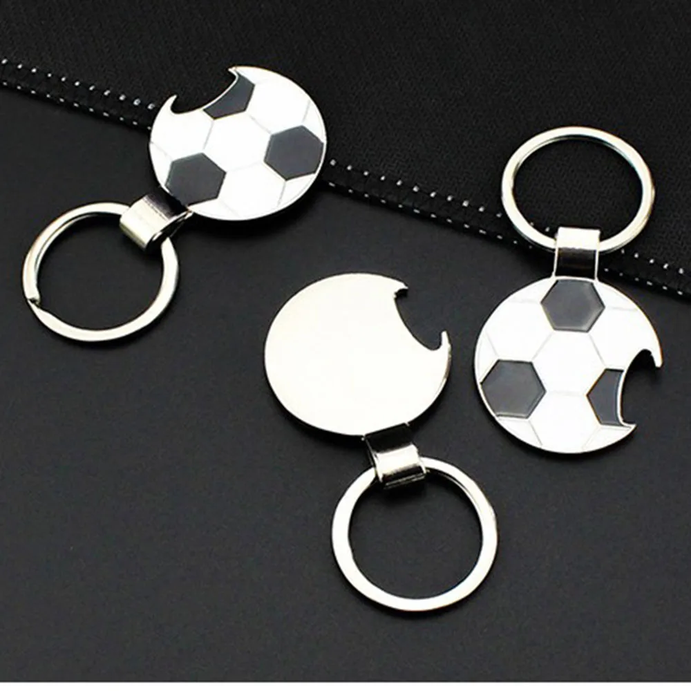 2026 Football World Zinc Alloy Portable Soccer Design Bottle Opener Minimalist Creative Keychain Bottle Opener