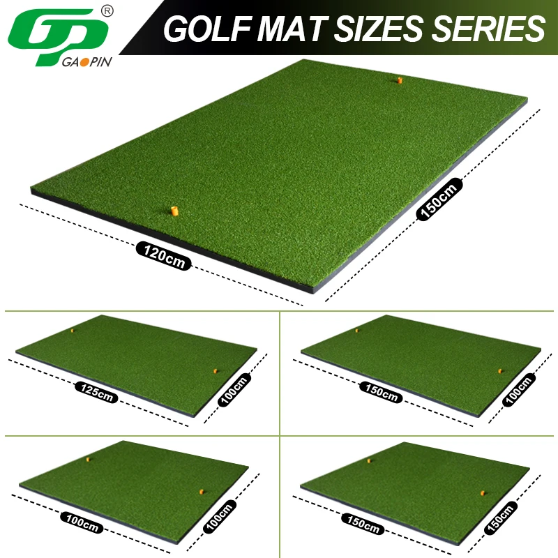 GP Golf Mat With Rough and Sand Customized Golf Training Wholesale Indoor Putting Practice  Mat for Home Golf Range Mat