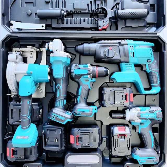 Best Discount Certificated Quality for MKT Cordless Combo Power Tools 5 Kits Set 20v 21v Battery Tool Kit for Professional Use