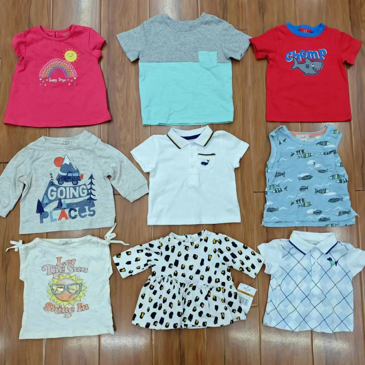 Детская хлопковая Футболка с круглым вырезом