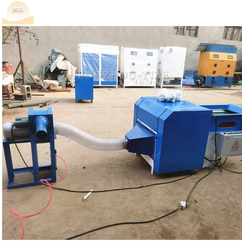 Polyester Ball Micro Fiber pp Cotton Opening Machine Cushion Pillow Filling Machine