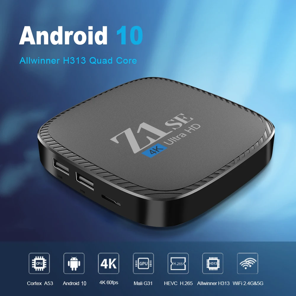 Z1SE Smart TV BOX - Android 10.0, 4K, 2.4&5G Wifi, 2GB16GB