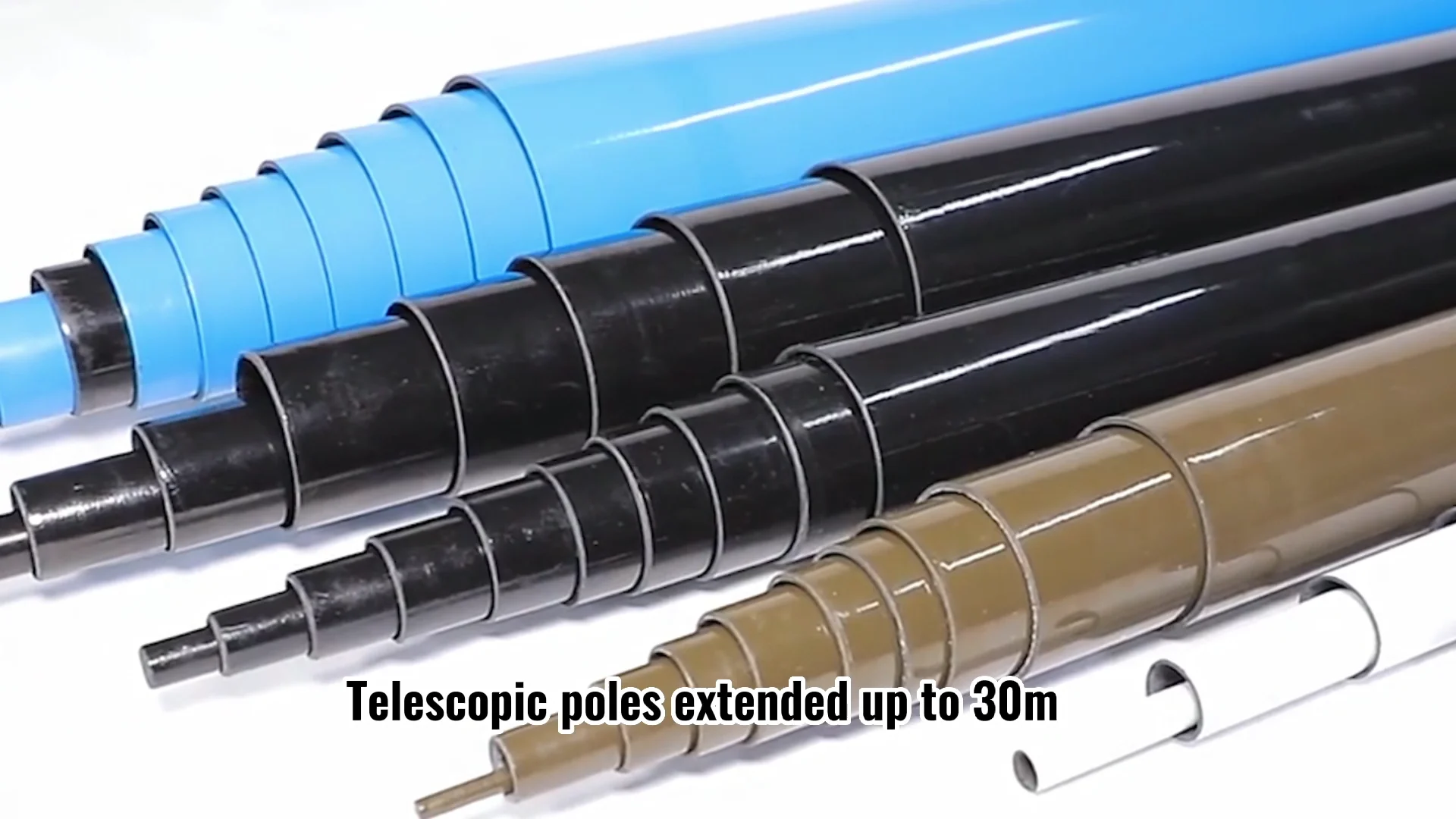 High Strength Frp Fiberglass Telescopic Mast Pole For Flag Antenna Mast