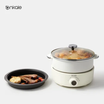 Smart kitchen appliance easy control  hot pot with grill pan home use electric multi cooking pot