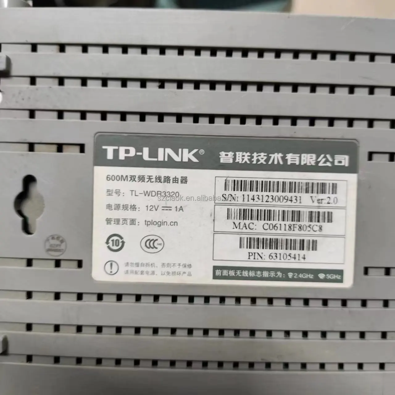 Used Openwrt System Router Dual Band 1200Mbps and 600mpbs Tplink Wdr3320 Wireless Routers 2.4g&5g WIFI Router Ready in Stock