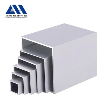 China manufacturer supply various sizes square aluminum tube aluminum pipe aluminum profile