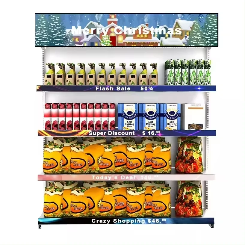Lionled Customized Size P1.87 LED Shelf Talker 0.9m 1.2m Awesome New Product for Supermarket & Hypermarket Advertising