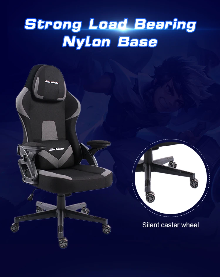 New Design Wholesale Gaming Chair Adjustable Revolving Fixed Armrest