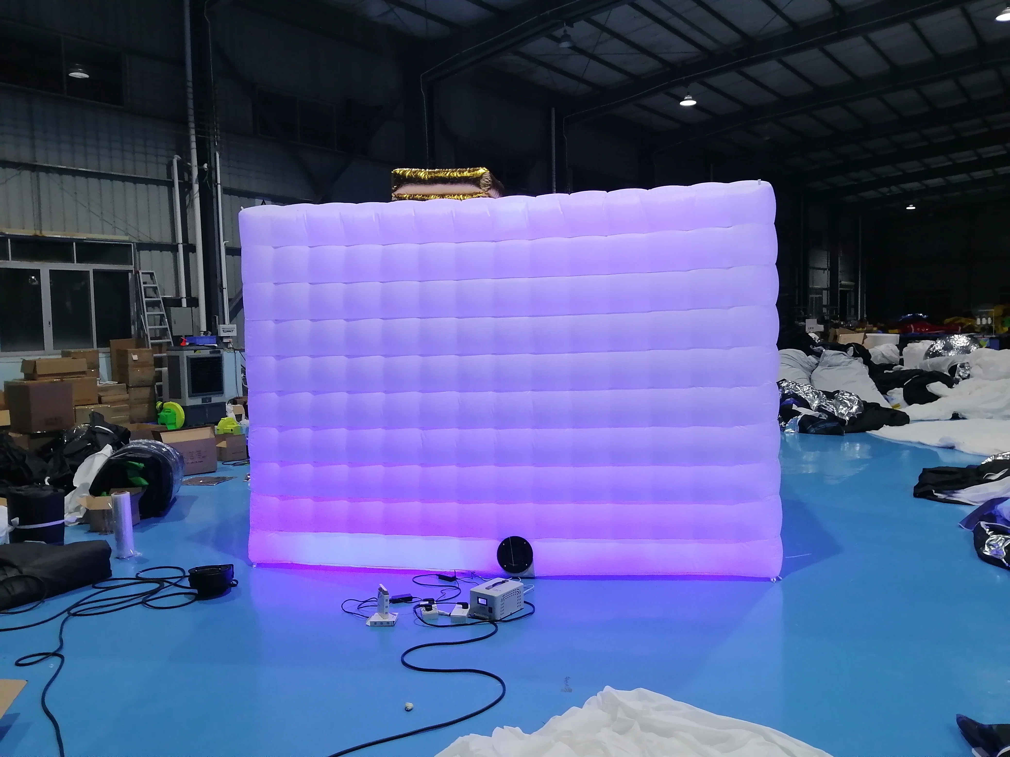 Inflatable camera shape photo booth with led light