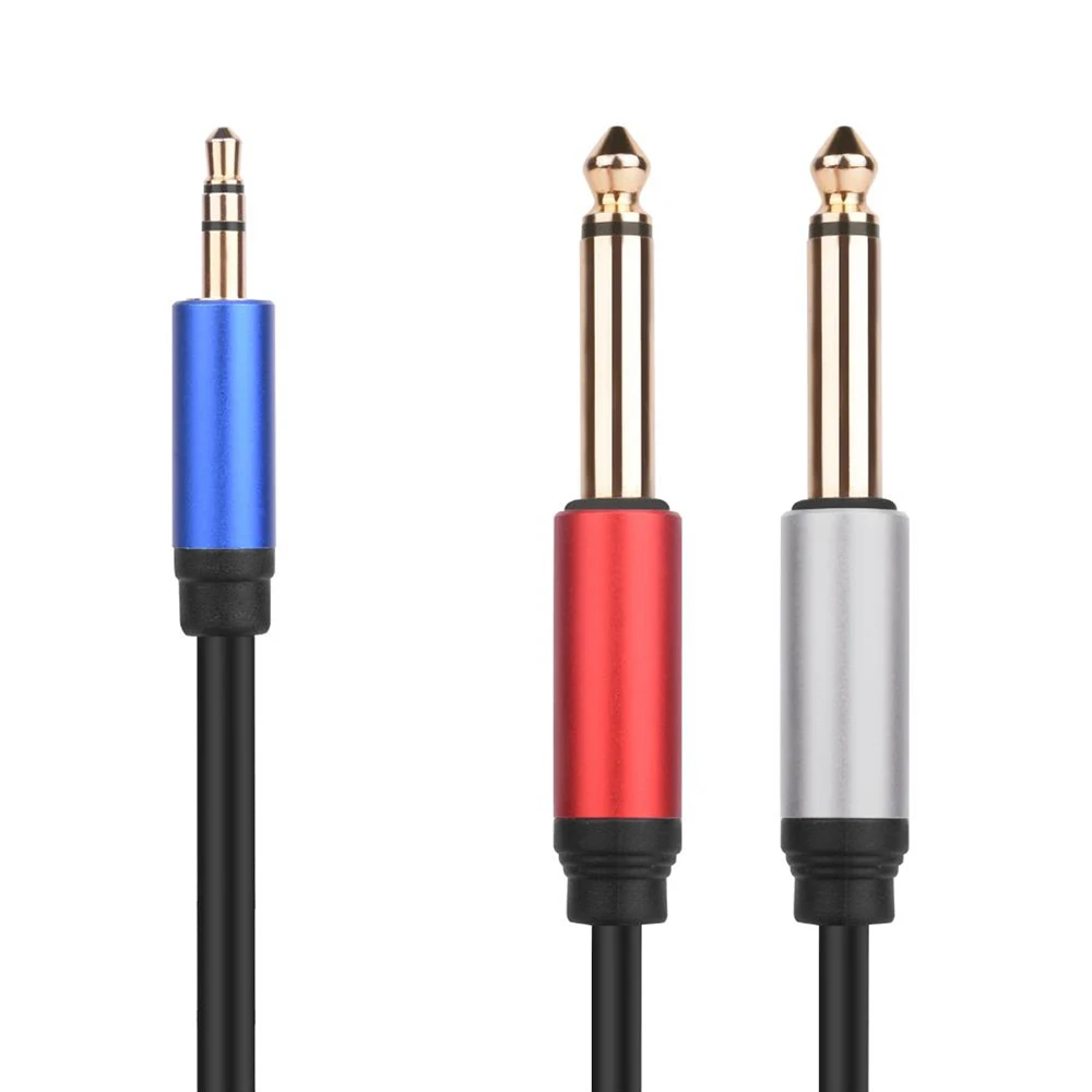 3.5mmからデュアル6.5mmアダプタージャックオーディオケーブルダブル