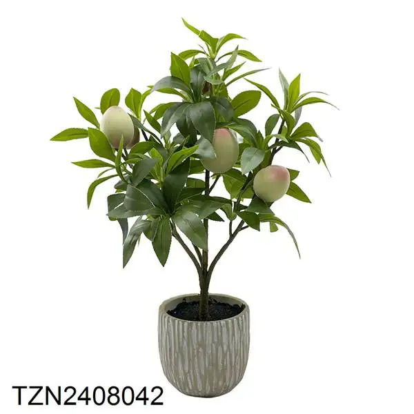 Tizen Nearly Natural Apple Tree Factory WholesaleArtificial Lemon Tree Green Potted Plants with Pots