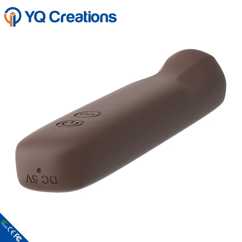 New Rechargeable Chocolate Color Power Vibration Cordless Electric Full Body Massager Mini Av Wand Massager
