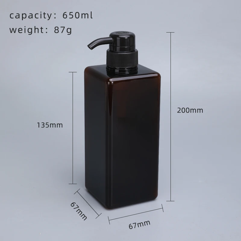 Square Foam Bottle 250ml With Foamer Pump Soap Water Dispensing Plastic ...