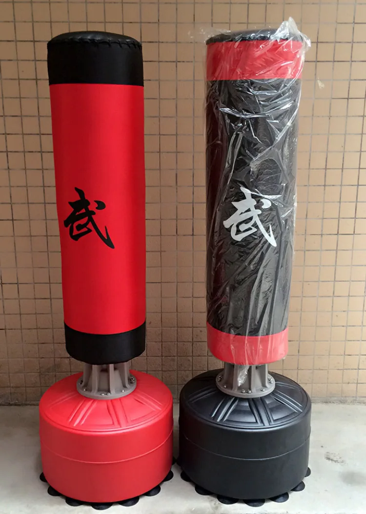 Latest Version High Quality PU Leather Free Standing Taekwondo Dummy Kids Boxing Punching Bag