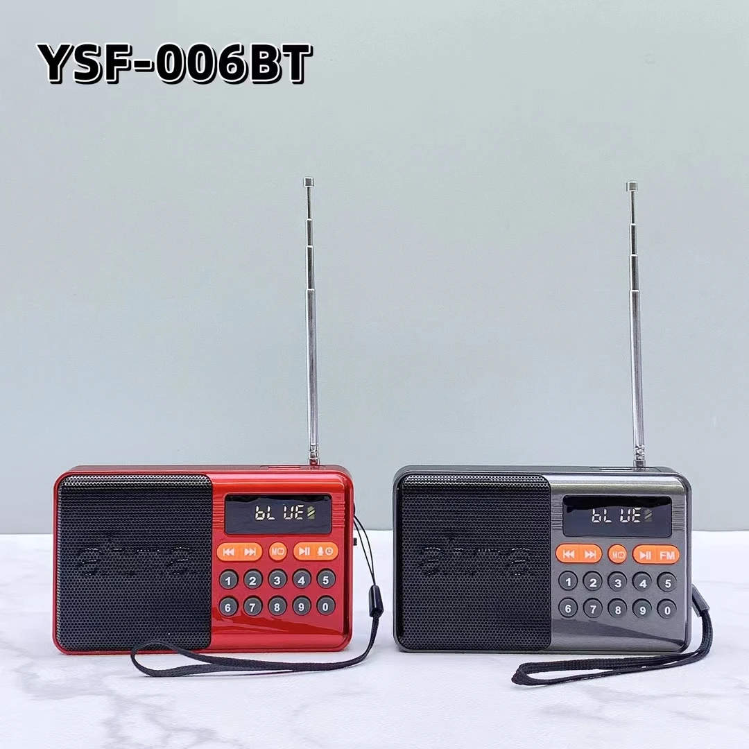2024 YSF-006BTホット販売Mp3ミュージックプレーヤーFmラジオミニ
