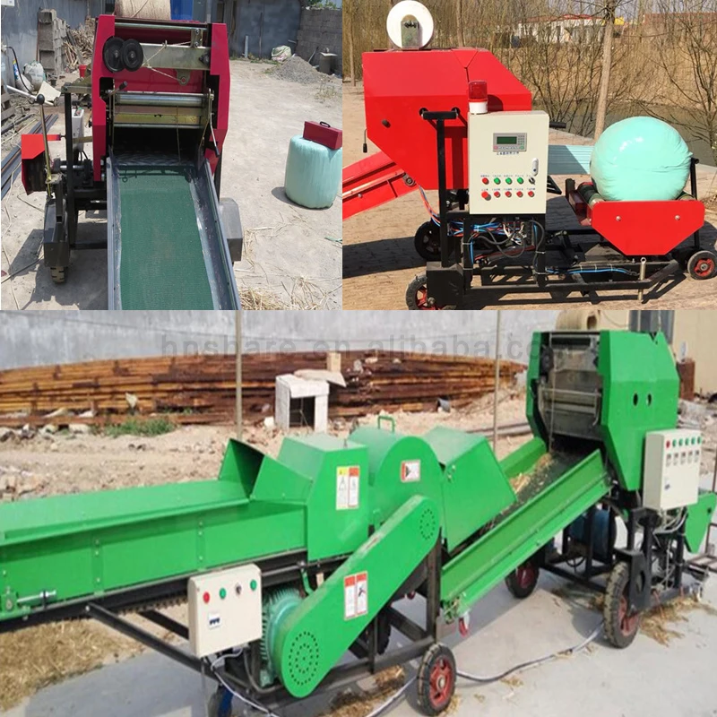 Fully Automatic Silage Packing Machine Alfalfa Hay Baler Grass Corn Stalk Packing Machine