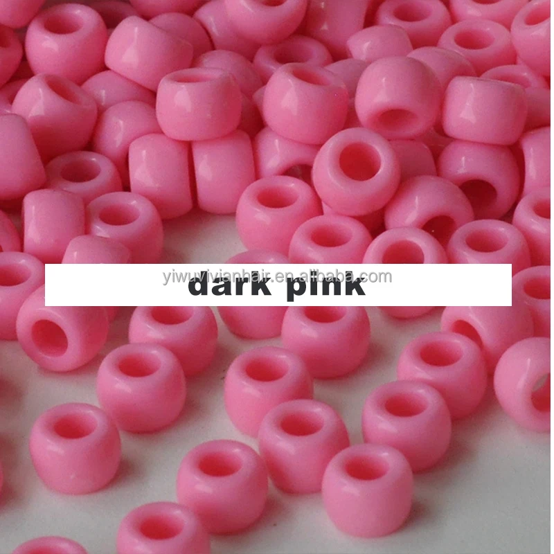 Vivian Hair 6mm*8.5mm 6mm*9mm 500g Per Bag Kids Hair Beads For Braids