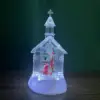 transparently filled Christmas Santa Claus in the church