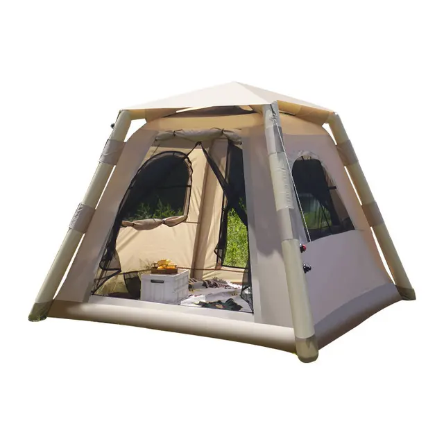 Fully Automatic Oxford Fabric Inflatable Tent for 3-5 People Thickened Rainproof Portable Camping Gear for Outdoor Camping