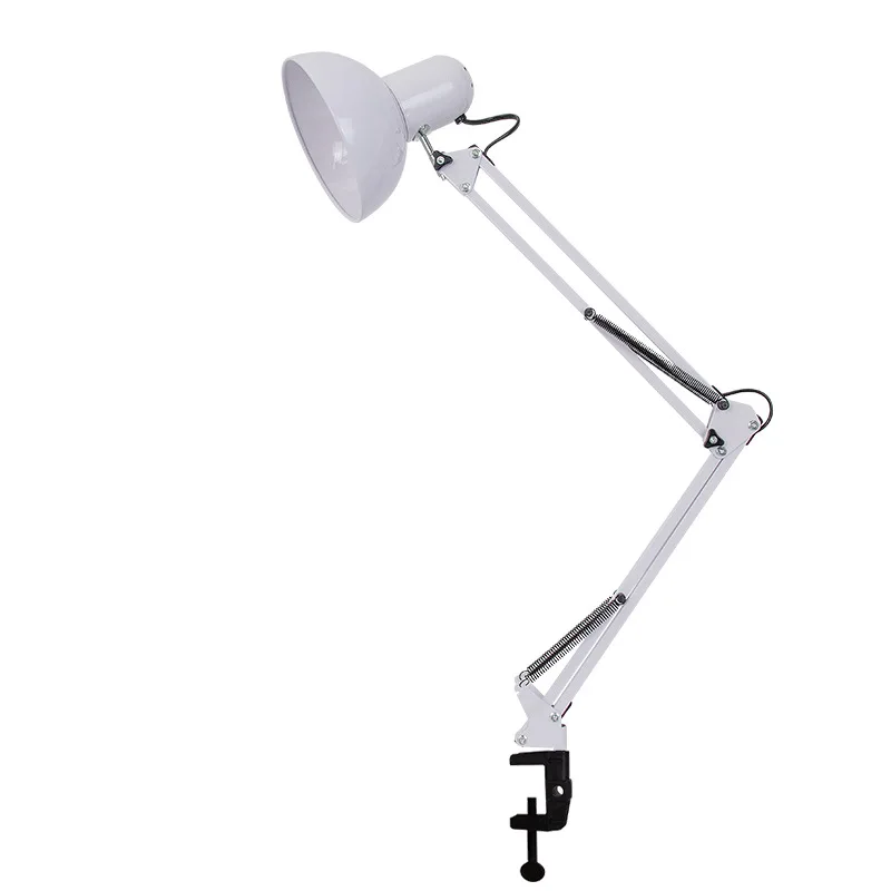 Work Table Lamp Eye Protection Long Arm Adjusting Study Lamp Table Clip