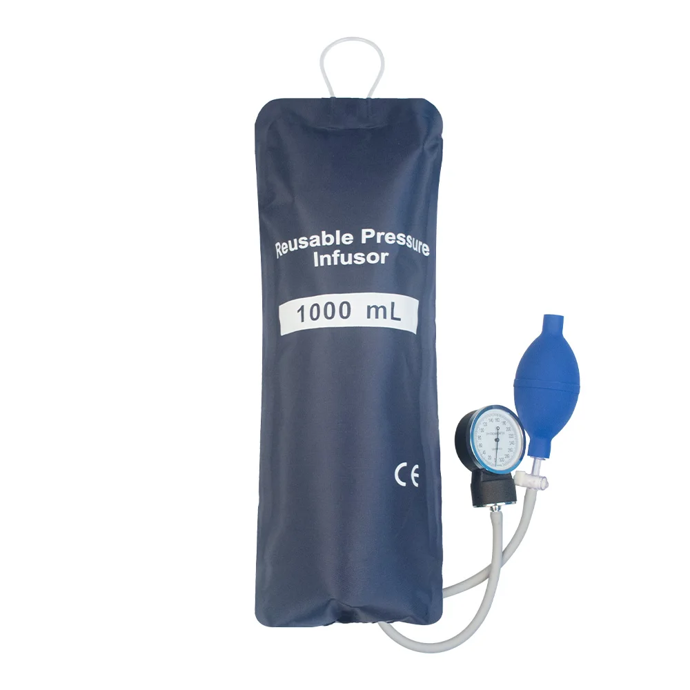 Reusable Pressure Infusion Bag 1000ml Good Nylon Material Latex Free with High Quality Infusor Bag Medical Consumable