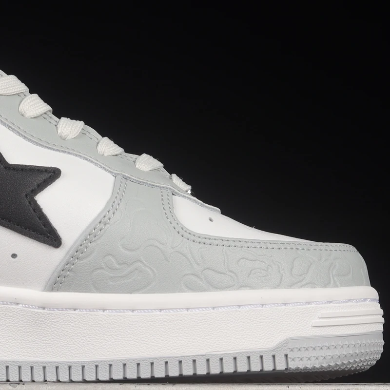 Дизайнерская брендовая Роскошная обувь кроссовки BP SK8 Sta мужская Bap бежевого цвета от Bapestas для мужчин и