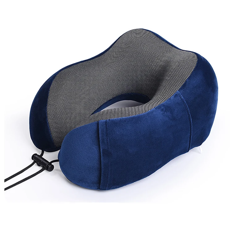 Wholesale Custom Neck Support Memory Foam Travel U Shaped Pillow Washable U-Shaped Travel Pillow for Adjustable Flight Pillow