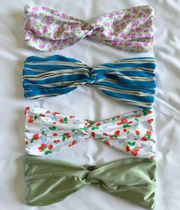 Women's Bandeau Cheeky Two-Piece Bikini Set Striped Solid Quick Dry Eco-Friendly Spandex/Nylon Swimwear