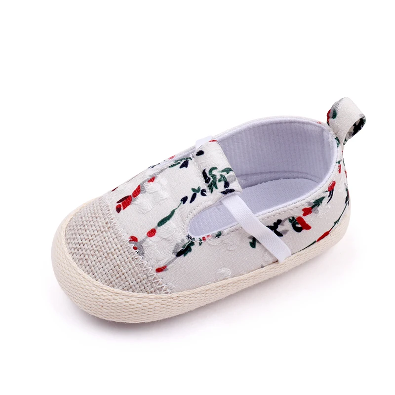 Baby Spring and Autumn New Fresh Small Floral Soft-soled Elastic Sleeve Walking Shoes supplier