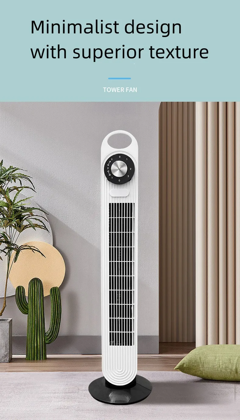 2024 Household Leafless Tower Fan Handle Vertical Floor Fan,Powerful