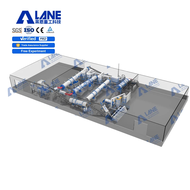 LANE Best Selling Chlorapatite Controlled Release Npk Calcium Salt Di Calcium Phosphate SSP Fertiilizer Production Line