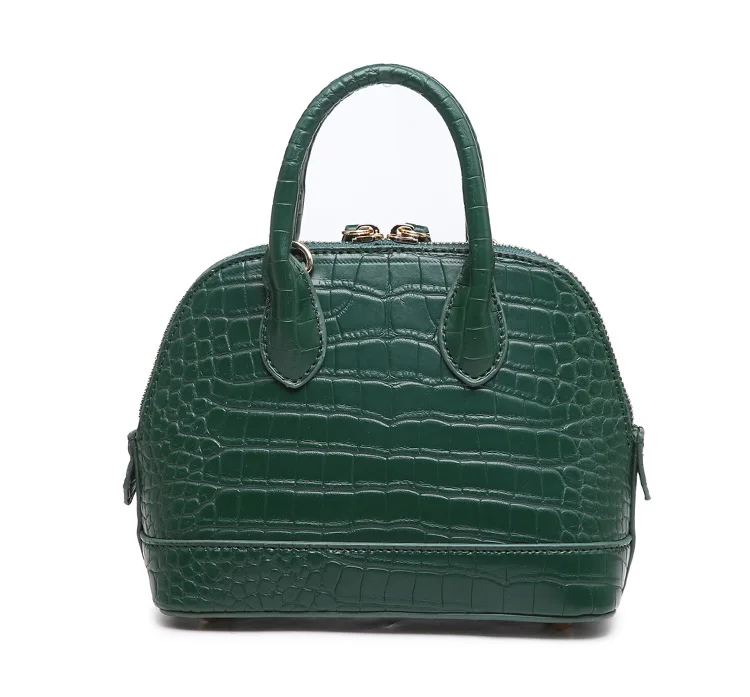 New Arrival Women Shell Bag Fashion Brand Design Leather Handbags Top Handle Crocodile Pattern Lady Shoulder Bag