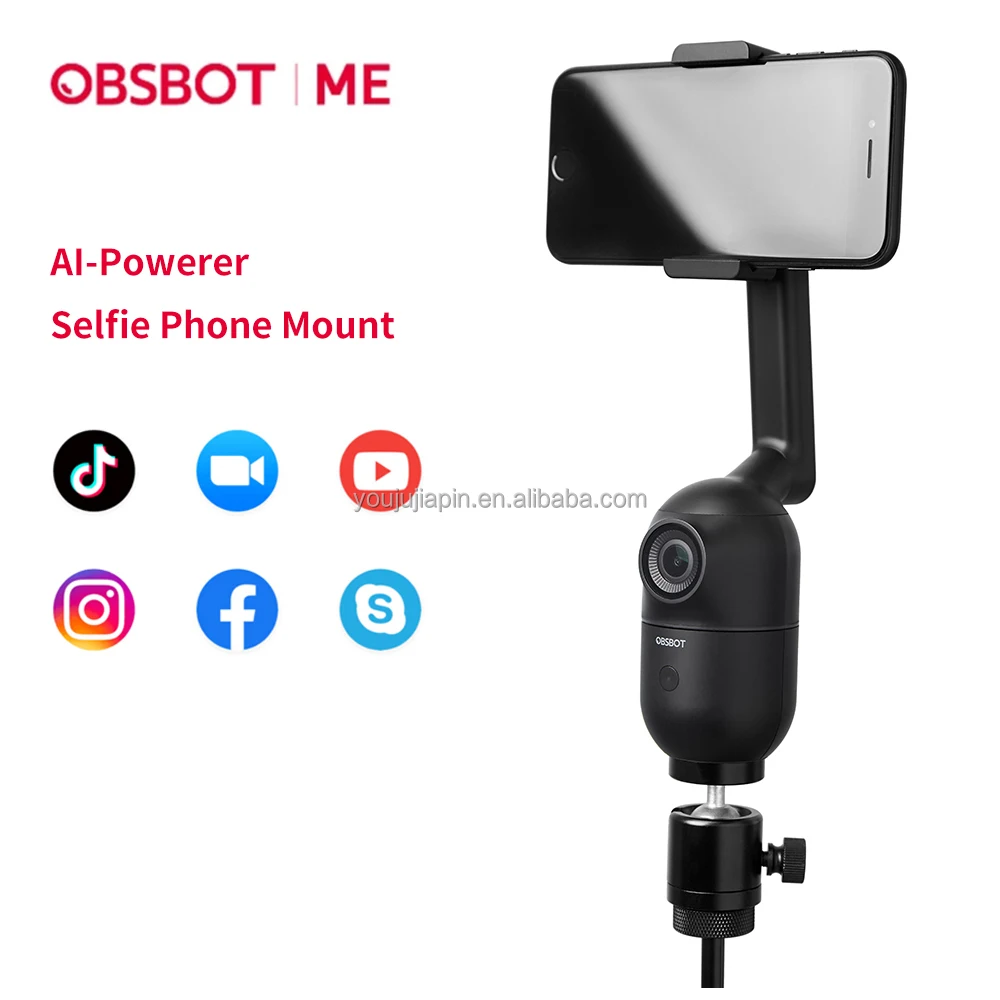 OBSBOT Me AI自動追跡Selfie電話マウントスタンドforiphone Android
