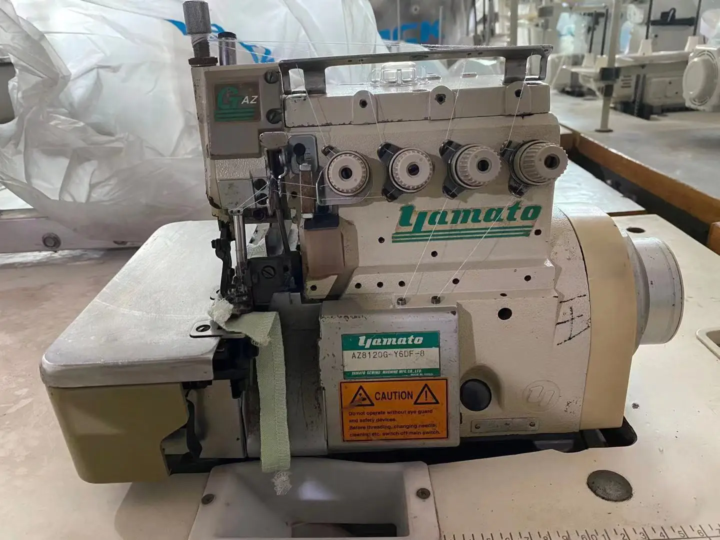 Yamato AZ8120G-Y6DF-8 Overlock Sewing Machine - Industrial Use, 3