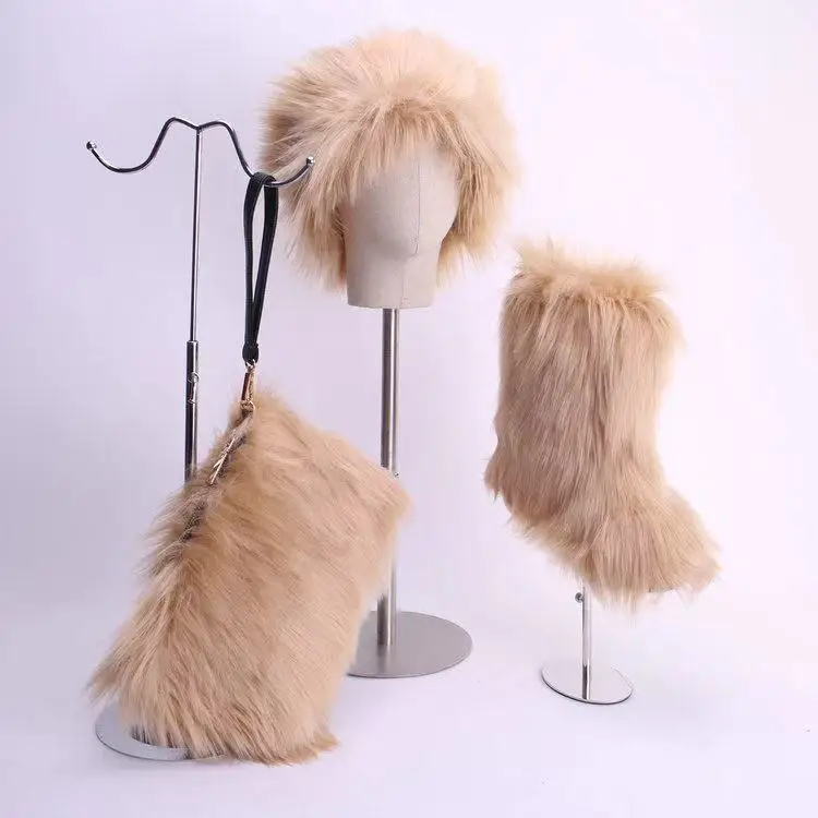 Fur boots best sale purse and headband