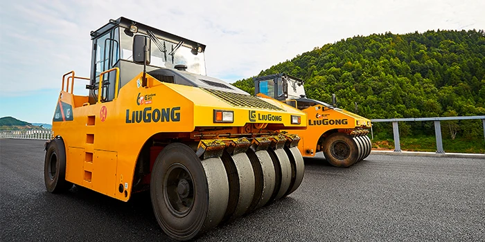 16 ton liugong road pneumatic tyre compactor 6516