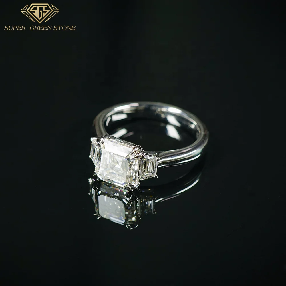 Custom Jewelry Lab Diamond Engagement Ring Fashion Jewelry Factory Custom 9k 14k Gold Wedding