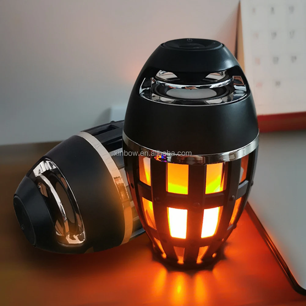 Flame Led Outdoor TWS Speakers Mini Portable bluetooth Speaker ...