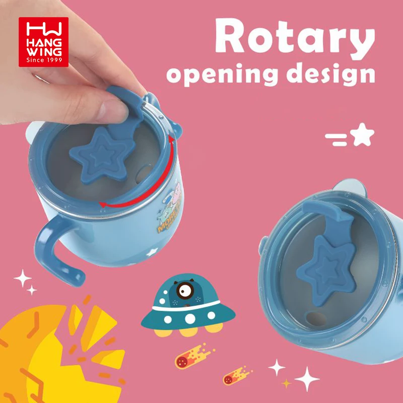 
 Мультяшные дизайнерские детские товары 304 прочная бутылка для питья из нержавеющей стали 180 мл детская чашка для молока  