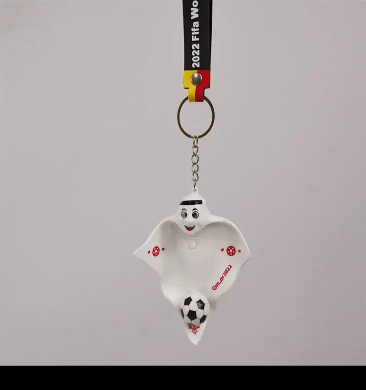 2022 football Cup Qatar mascot figurine fan supplies souvenir pendant keychain gift_14