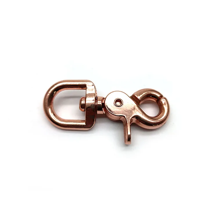 Bag Hardware Luggage Accessory Clip Hook Metal Zinc Alloy Round Eye Swivel Snap Trigger Custom Bag Hardware
