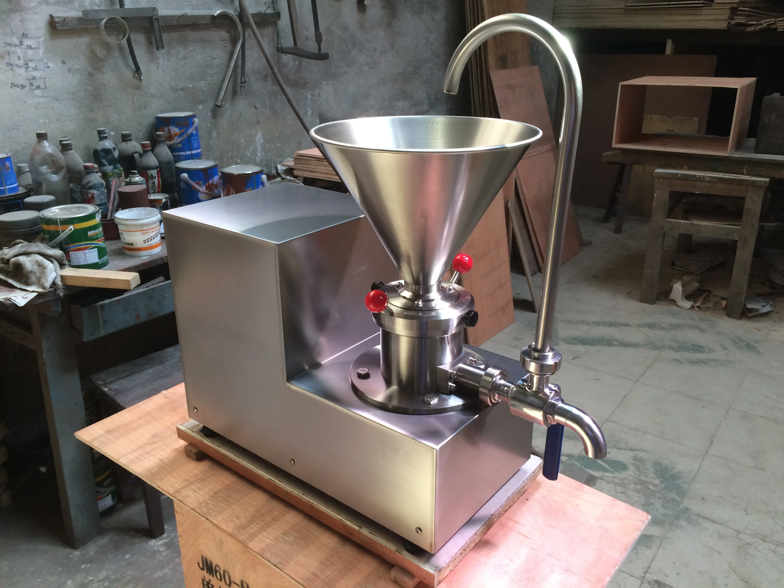 JMS60 раздельная коллоидная шлифовальная машина и промышленная коллоидная шлифовальная машина для орехов и миндаля