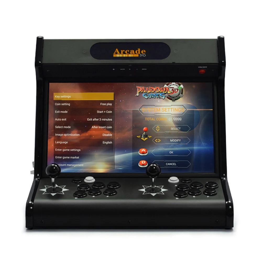 Mini table top machine with Classical games 8000 In 1 Game PCB/ joystick/Mini vertical type arcade machine