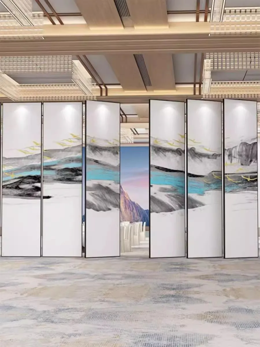 Easily Install Smoothly Sliding Mobile Operable Wall for Banqueting Hall Restaurant School Office Sound Absorbing Partition