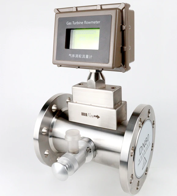 LWGQ Stainless Steel Turbine Flowmeter Liquid and Oil Medium Flow Meter for Petroleum and Chemical Industry Gas Turbine Meter