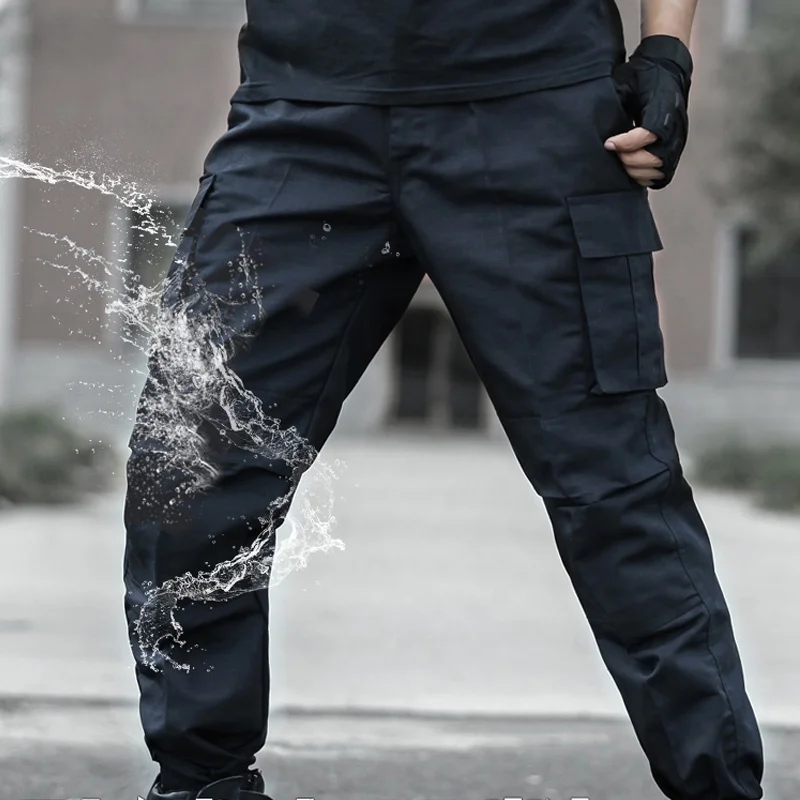 Almas Trend   Black Commando Stylish Mens Cargo Trouser  Export Quality   Special Discount Offer In 750 Only   Colors  Black  Available Size   Free Size 2838