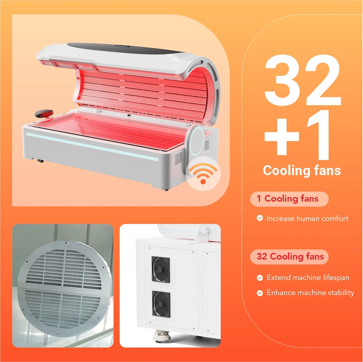 Magique Power Red Light Skin Heating Machine Full Body Phototherapy Infrared Led Red Light Therapy Bed for Gym Center